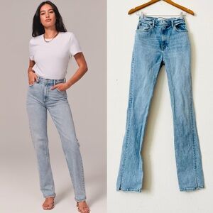 Abercrombie & Fitch SIZE 25 XL Curve Love Ultra High Rise Straight leg jeans